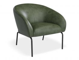 Solace Lounge Chair - Vintage Green Vegan Leather