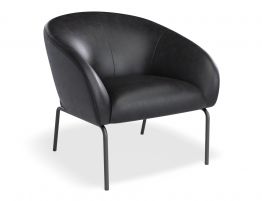 Solace Lounge Chair - Vintage Black Vegan Leather