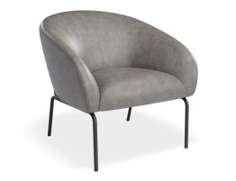 Solace Lounge Chair - Vintage Grey Vegan Leather