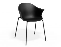 P 1 Pebble Armchair Blackseat 4postblack