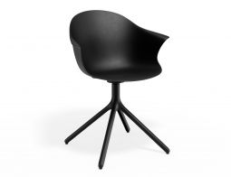 P 1 Pebble Armchair Blackseat Swivelbase