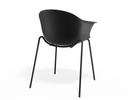 P 2 Pebble Armchair Blackseat 4postblack