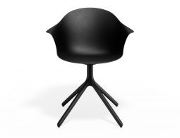 P 4 Pebble Armchair Blackseat Swivelbase