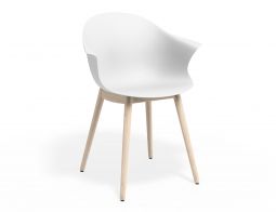 P 1 Pebble Armchair Whiteseat Beechbase