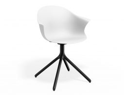 P 1 Pebble Armchair Whiteseat Swivelbase