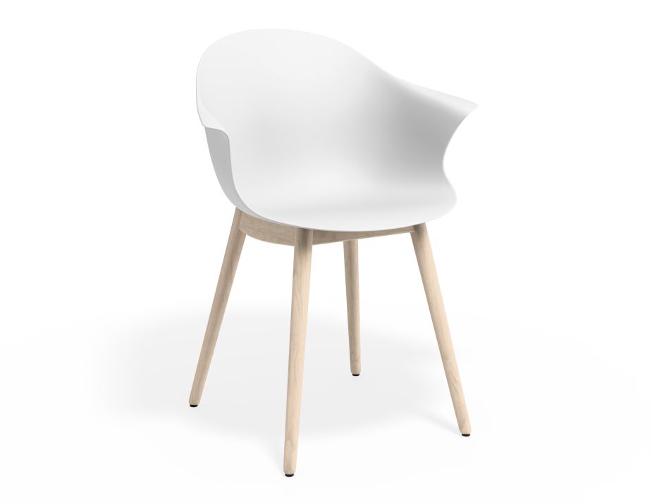 P 1 Pebble Armchair Whiteseat Beechbase