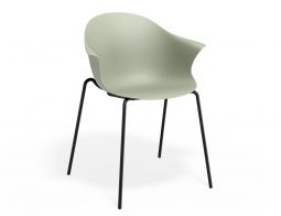 P 1 Pebble Armchair Greenseat 4postblack