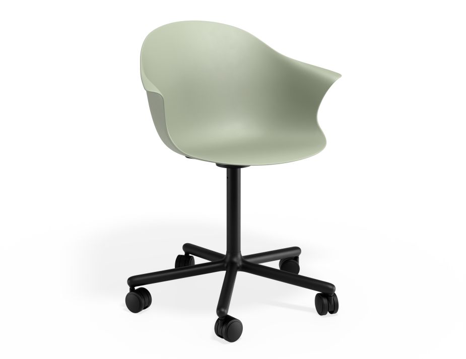 P 1 Pebble Armchair Greenseat Swivelcastors