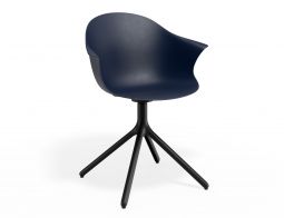 P 1 Pebble Armchair Navyseat Swivelbase
