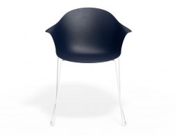 P 4 Pebble Armchair Navyseat Sledwhite