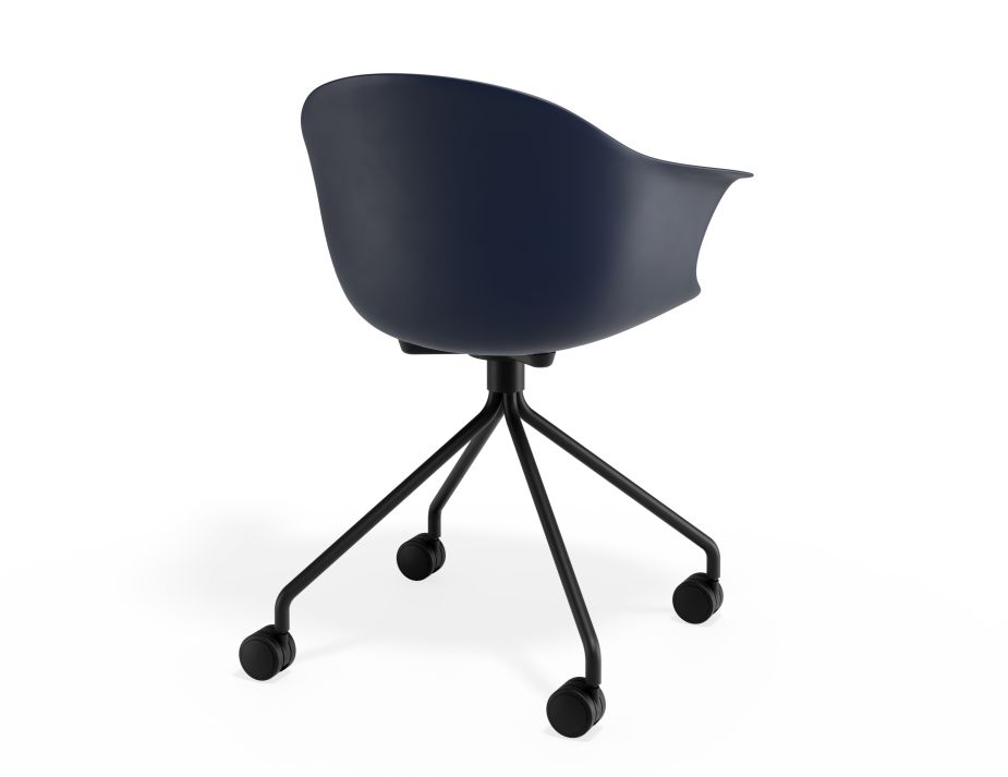 P 2 Pebble Armchair Navyseat Pyramidcastors