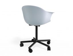 P 2 Pebble Armchair Palebluev3seat Swivelcastors