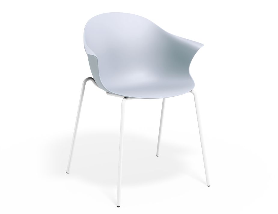 P 1 Pebble Armchair Palebluev3seat 4postwhite
