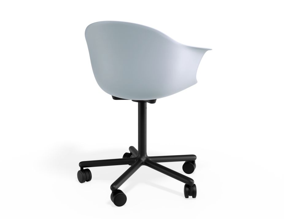 P 2 Pebble Armchair Palebluev3seat Swivelcastors