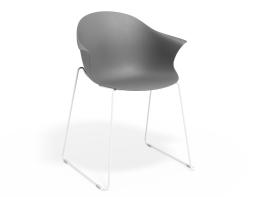 P 1 Pebble Armchair Greyseatv2 Sledwhite