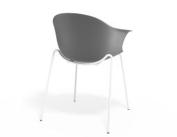 P 2 Pebble Armchair Greyseatv2 4postwhite