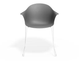 P 4 Pebble Armchair Greyseatv2 Sledwhite