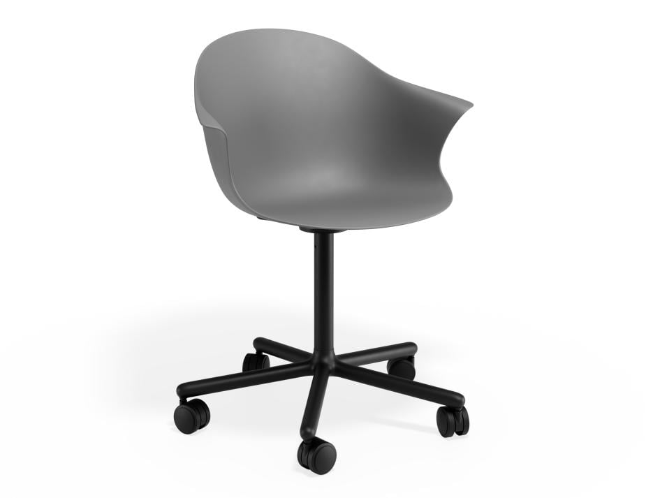 P 1 Pebble Armchair Greyseatv2 Swivelcastors