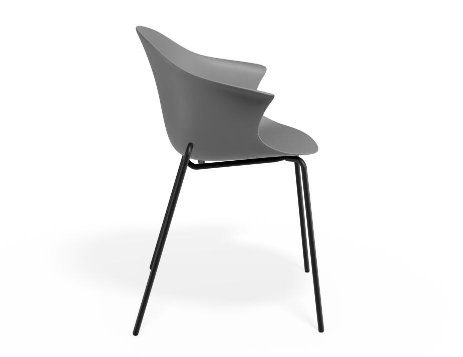 P 3 Pebble Armchair Greyseatv2 4postblack