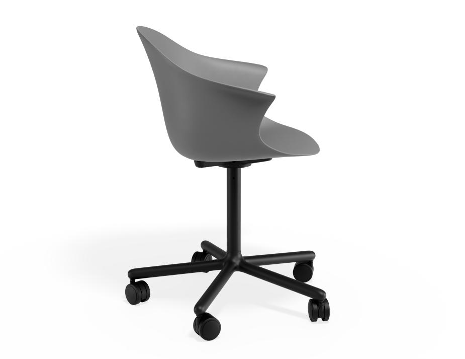P 3 Pebble Armchair Greyseatv2 Swivelcastors