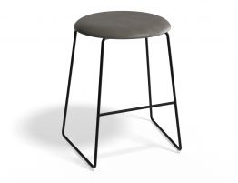 46cm Round Vintage Grey Seat image