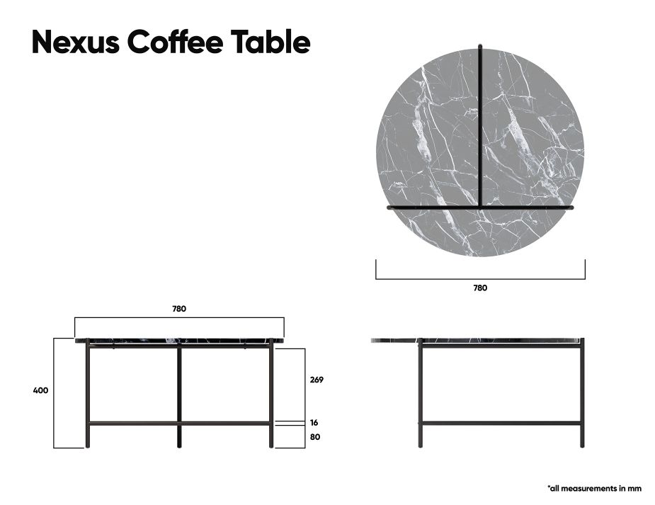 Nexus Marble Coffee Table 0009 Nexus Coffee Table Dimensions