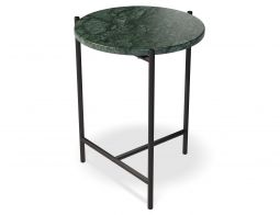 Small Round Green Marble Side Table