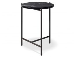 Black Marble Side Table