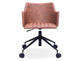 Andorra Office Armchair Vintage Tan Seat