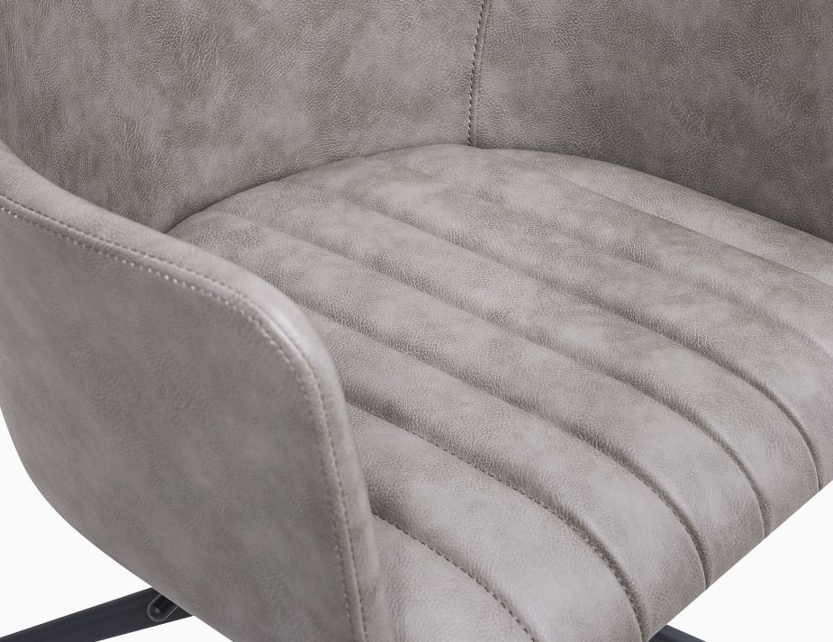 Andorra Vintage Grey Office Armchair 5