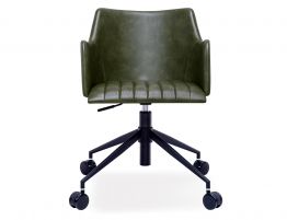 Andorra Office Armchair Vintage Green Seat