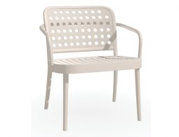 822 Lounge Armchair White Powder