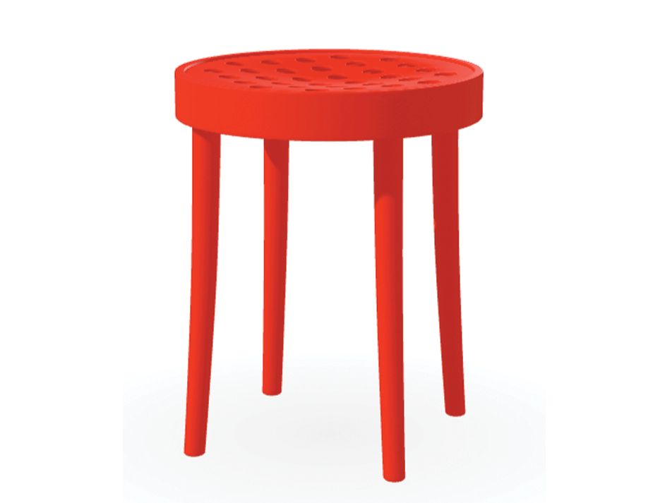 822 Low Stool Coral