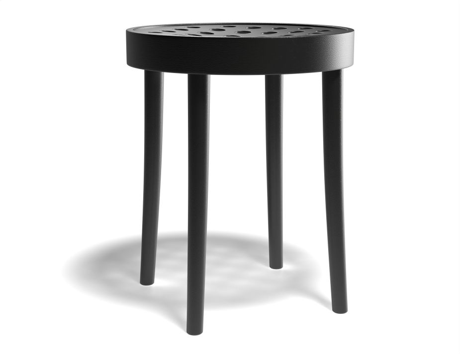 822 Low Stool Blackgrain