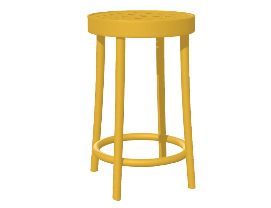 822 Barstool 63cm Ginger Yellow Pigment