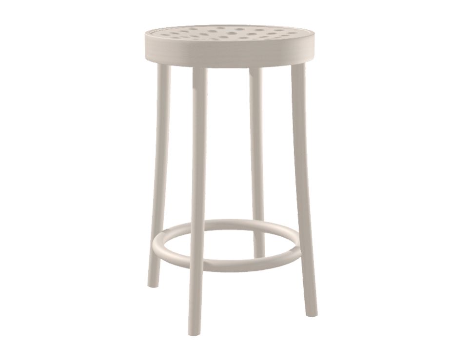 822 Barstool 63cm White Powder