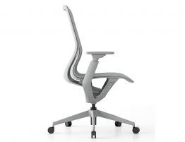 Gravity Ergonomic Office Chair - Light Grey Frame - Light Grey Mesh