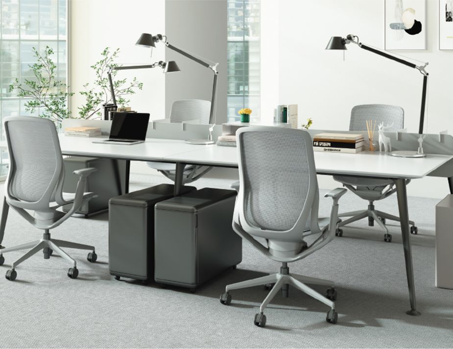 Gravity Ergonomic Office Chair Light Grey