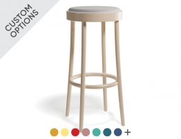822 High Barstool 80cm - Upholstered Seat - by TON