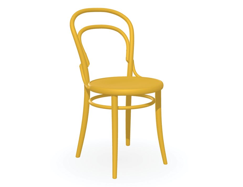 Chair 14 Beech Pigment Ginger Yellow