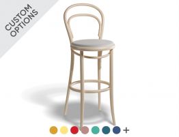 14 Kitchen Stool - Upholstered Seat - by TON