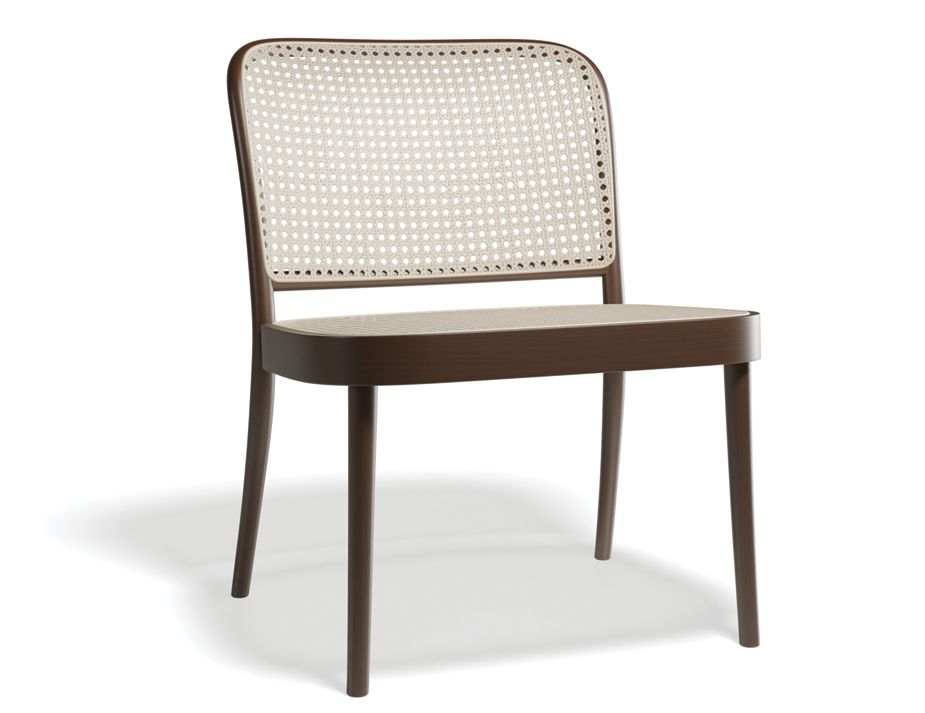811 Lounge Chair Cane Natural Walnut