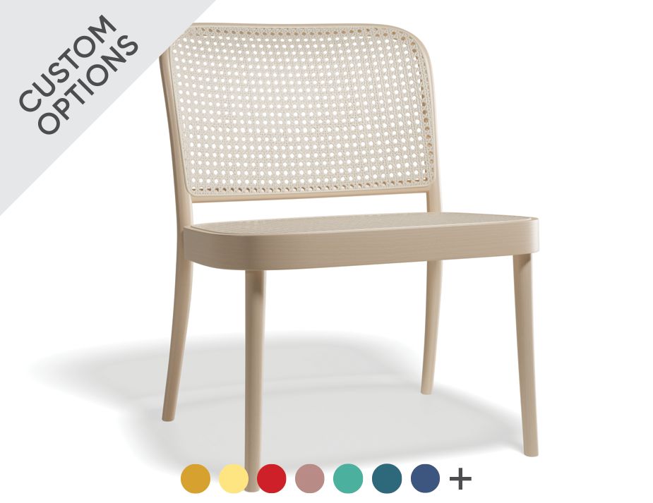 811 Lounge Chair Cane Natural Banner Dots