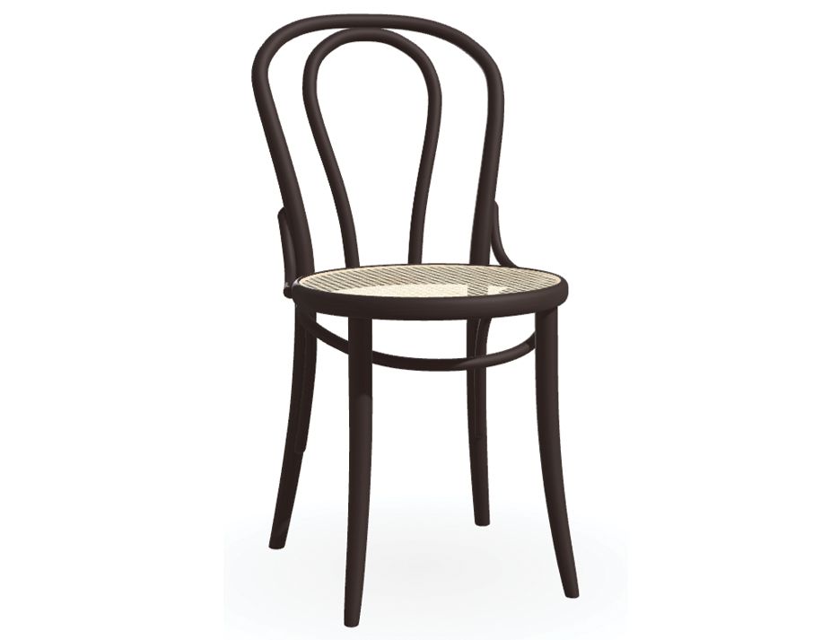 Chair 18 Chair Dark Chocolate Cane