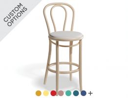 18 Kitchen Stool - Upholstered Seat - by TON