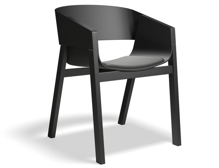 Merano Armchair Seatpad Blackgrain Mdr0000