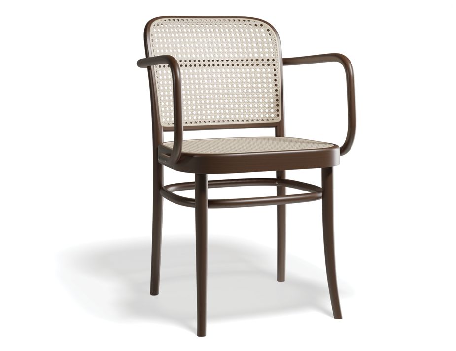 811 Hoffmann Armchair with Cane Seat and Backrest