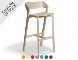 Merano Bar Stool - Veneer Seat and Back - by TON