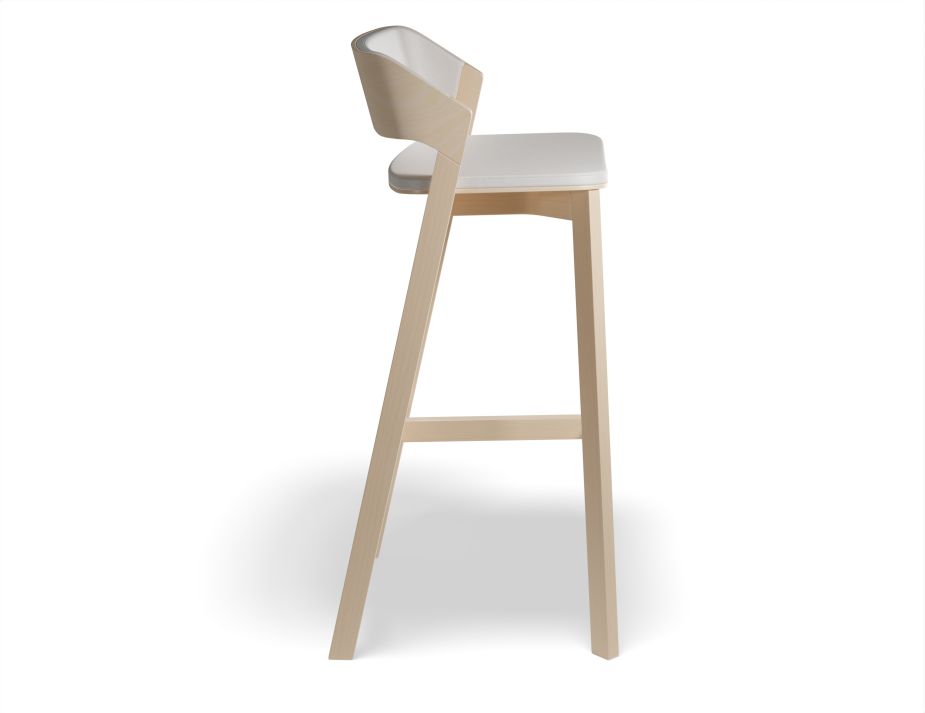 Merano Barstool Seatbackpad Beech Fargo701 Side