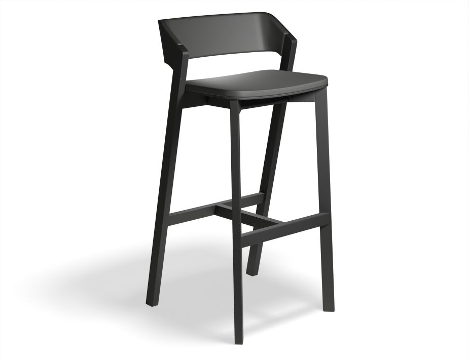 Merano Barstool Seatbackpad Blackgrain Mdr0000